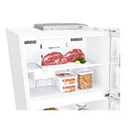 LG ثلاجة بمجمدة علوية، أبيض ناصع، ضاغط طولي عاكس، تقنية ™⁺DoorCooling، تدفق هواء متعدد, GR-C362RQBN, thumbnail 8