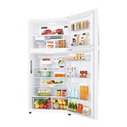 LG ثلاجة بمجمدة علوية، أبيض ناصع، ضاغط طولي عاكس، تقنية ™⁺DoorCooling، تدفق هواء متعدد, GR-C362RQBN, thumbnail 10