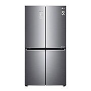 LG ثلاجة بمجمدة علوية، بلاتين فضي، ضاغط طولي عاكس، تقنية ™+DoorCooling، تقنية Fresh 0 Zone, GR-C312SLBN, thumbnail 1