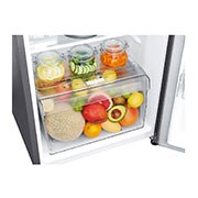 LG ثلاجة بمجمدة علوية، بلاتين فضي، ضاغط طولي عاكس، تقنية ™+DoorCooling، تقنية Fresh 0 Zone, GR-C312SLBN, thumbnail 2