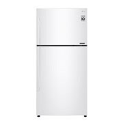 LG ثلاجة بمجمدة علوية، أبيض ناصع، ضاغط طولي عاكس، تقنية ™⁺DoorCooling، تقنية Fresh 0 Zone, GR-C312SQBN, thumbnail 1