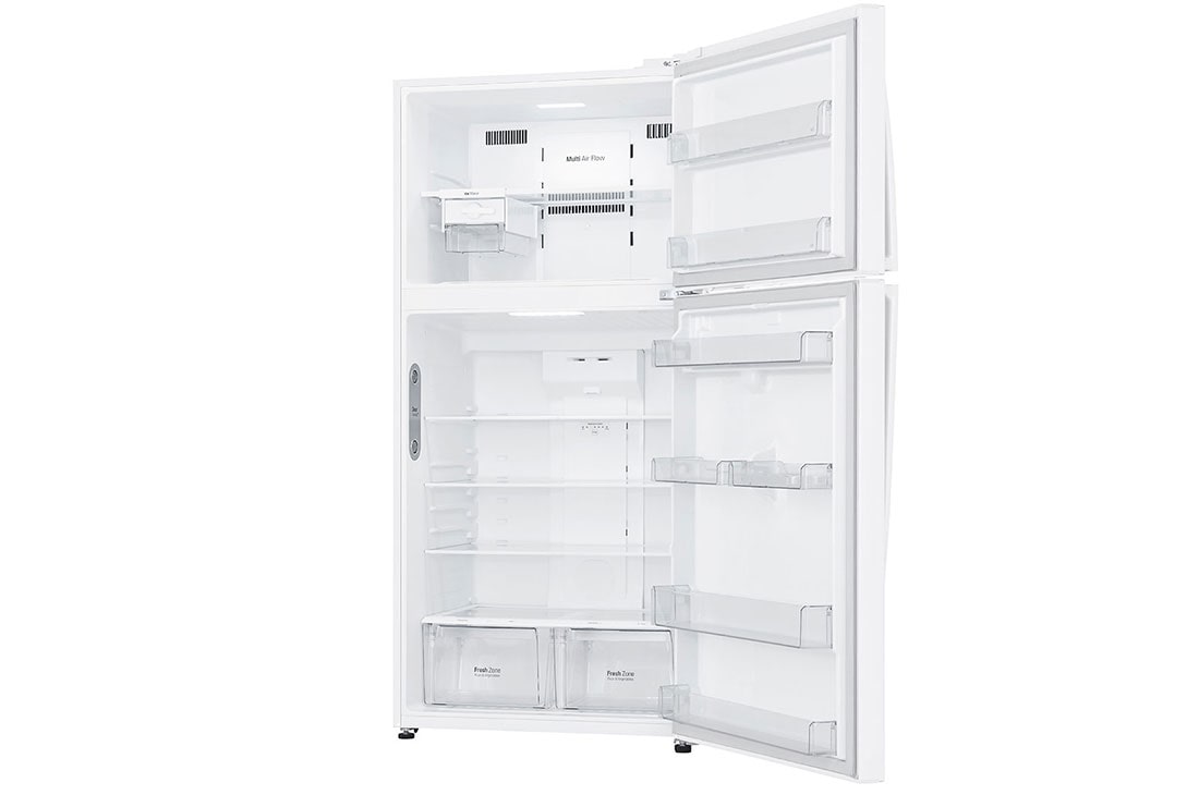 LG ثلاجة بمجمدة علوية، أبيض ناصع، ضاغط طولي عاكس، تقنية ™⁺DoorCooling، تقنية Fresh 0 Zone, GR-C312SQBN, thumbnail 11