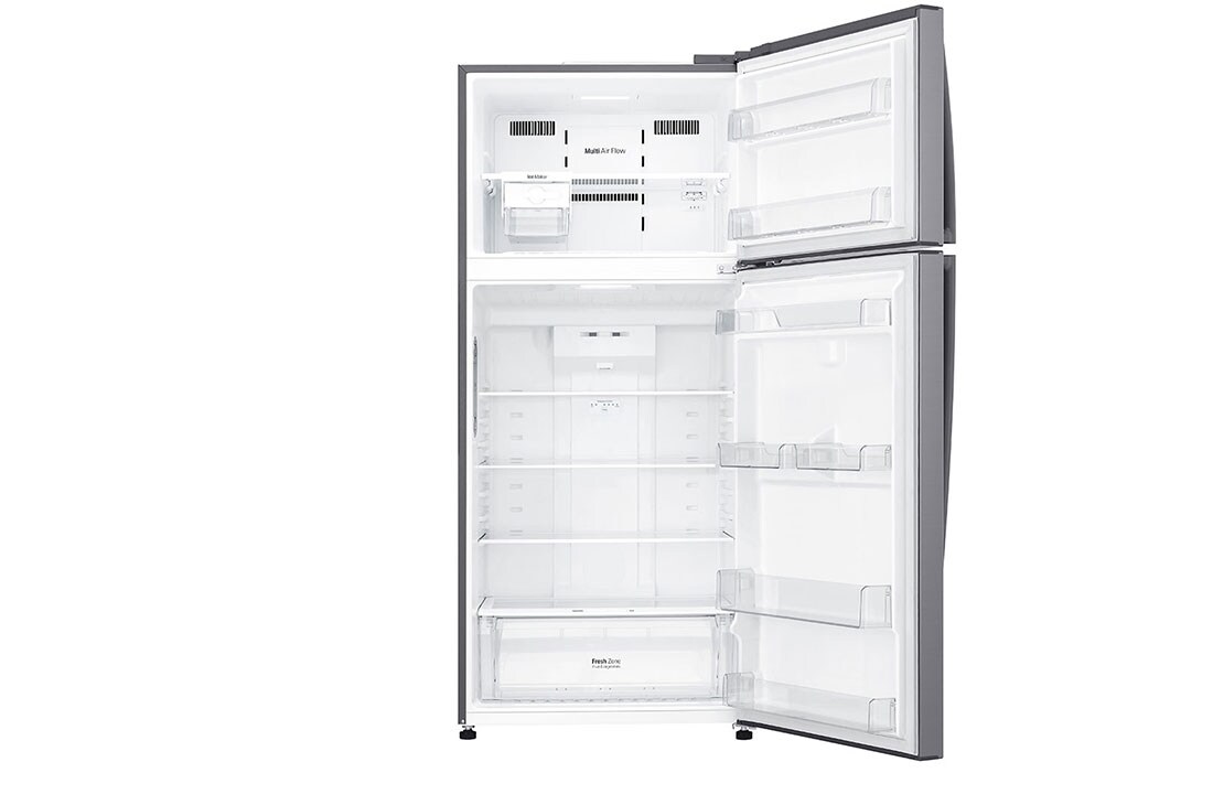 LG ثلاجة بمجمدة علوية، فضي بلاتيني، ضاغط طولي عاكس، تقنية ™⁺DoorCooling، تدفق هواء متعدد, GN-C660HLCU, thumbnail 11