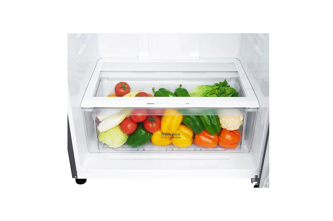 LG ثلاجة بمجمدة علوية، فضي بلاتيني، ضاغط طولي عاكس، تقنية ™⁺DoorCooling، تدفق هواء متعدد, GN-C660HLCU, thumbnail 5