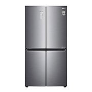 LG ثلاجة بمجمدة علوية، بلاتين فضي، ضاغط طولي عاكس، تقنية ™⁺DoorCooling، تقنية Fresh 0 Zone, GR-C312SLBN, thumbnail 1