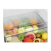 LG ثلاجة بمجمدة علوية، بلاتين فضي، ضاغط طولي عاكس، تقنية ™⁺DoorCooling، تقنية Fresh 0 Zone, GR-C312SLBN, thumbnail 5