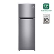 LG ثلاجة بمجمدة علوية، فضي غامق، ضاغط بعاكس ذكي، تدفق هواء متعدد، تشخيص ذكي, GN-B402SQCB, thumbnail 1