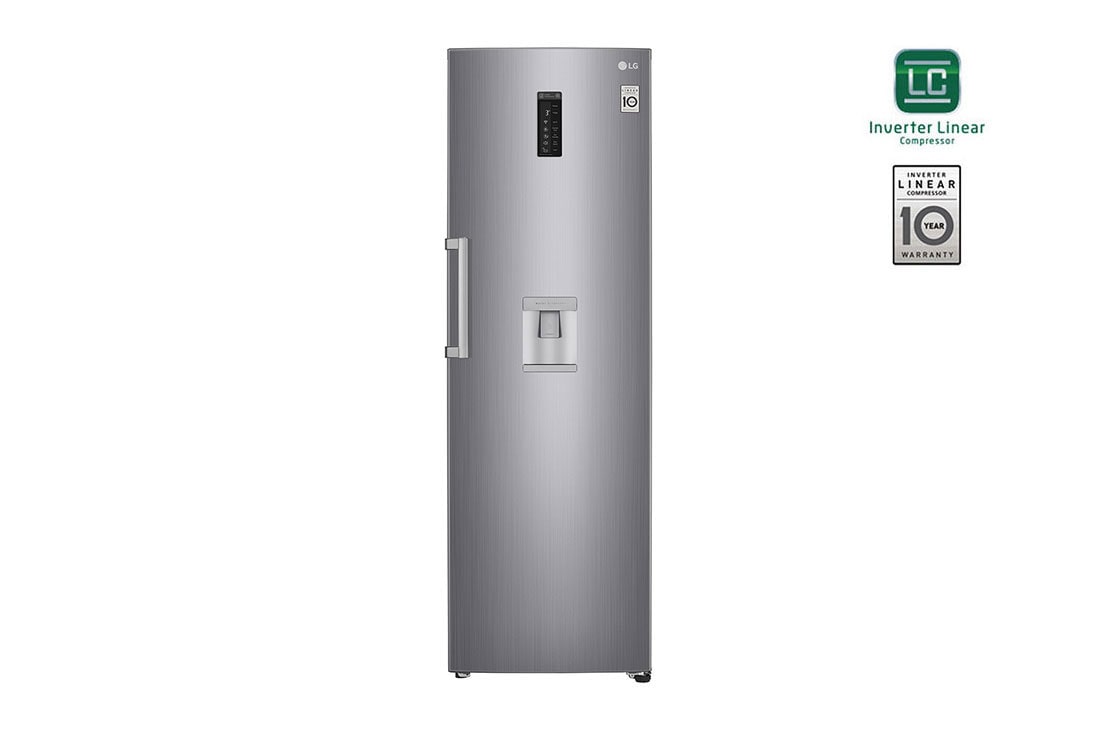 LG ثلاجة بمجمدة علوية، ضاغط طولي عاكس، تقنية ™⁺DoorCooling،<br>™Moist Balance Crisper, GR-F501ELDZ