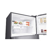 LG ثلاجة بمجمدة علوية، ضاغط طولي عاكس، فضي بلاتيني، تقنية ™⁺DoorCooling، تدفق هواء متعدد, GN-C660HLCU, thumbnail 9