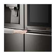 LG ثلاجة إل جي أربع أبواب لون أسود فولاذ مقاوم للصد, GR-X39FTKHL, thumbnail 8