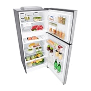 LG ثلاجة إل جي 393 لتر بمجمدة علوية لون فضي بضاغط عاكس, GN-B492SLCL, thumbnail 11