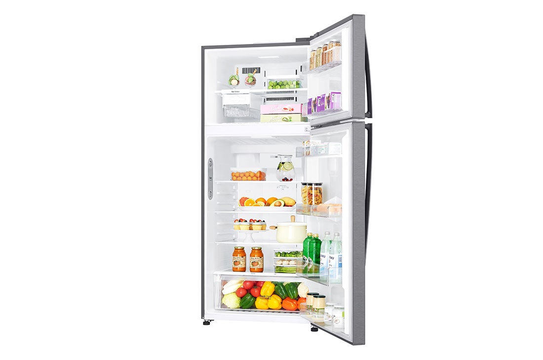 LG ثلاجة بمجمدة علوية، ضاغط طولي عاكس،لون الجرافيت الداكن ، تقنية ™Door Cooling، تدفق هواء متعدد, GN-C782HQCU, GN-C782HQCU, thumbnail 5