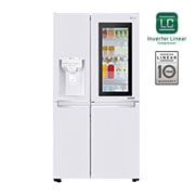 LG ثلاجة ذات بابين متجاورين،<br>™InstaView Door-in-Door ،لون أبيض، تقنية ™+Hygiene FRESH، تقنية ™ThinQ, GR-X257CVVV, thumbnail 1