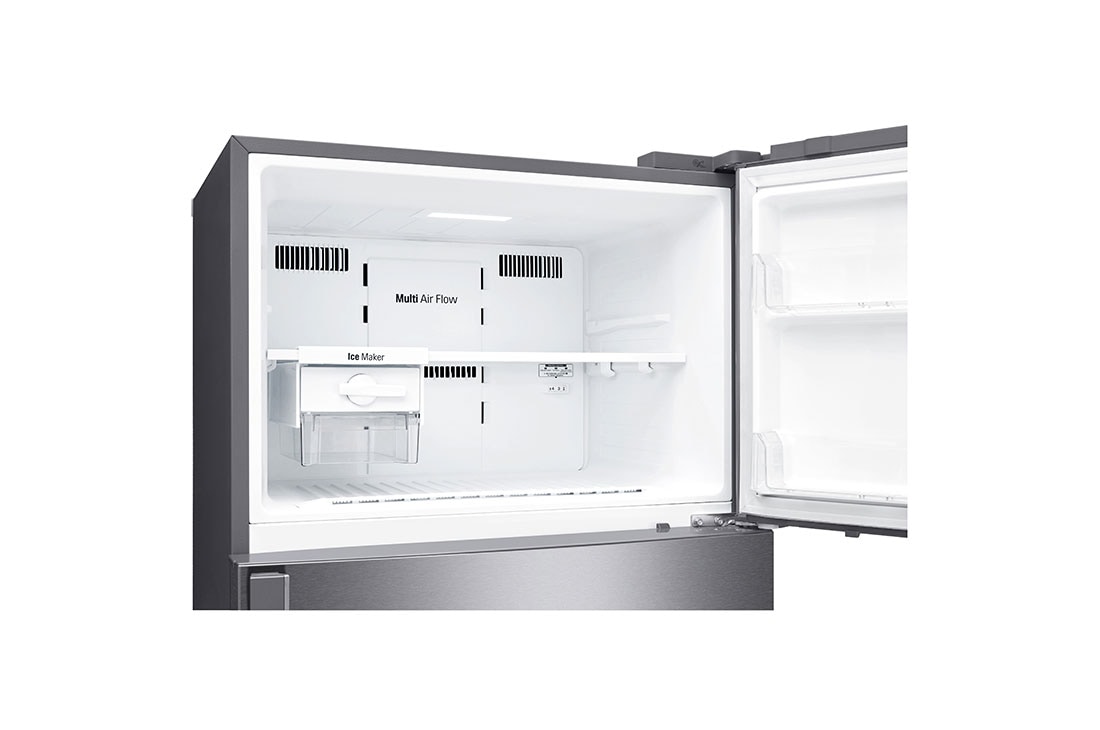 LG ثلاجة بمجمدة علوية، لون فضي غامق، ضاغط عاكس ذكي،  تقنية تبريد الباب, GN-C752HQCL, GN-C752HQCM, thumbnail 9