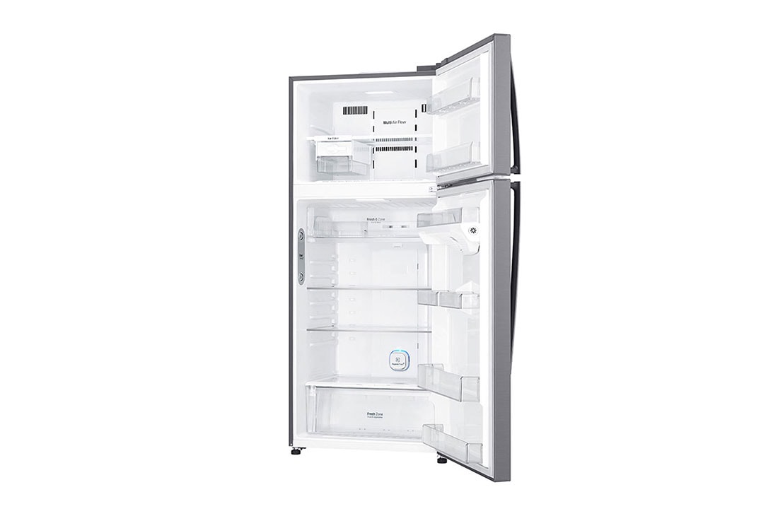 LG ثلاجة بمجمدة علوية لون بلاتيني فضي، ضاغط بعاكس ذكي, GR-H842HLHL, GR-H842HLHL, thumbnail 9