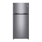 LG ثلاجة بمجمدة علوية لون بلاتيني فضي، ضاغط بعاكس ذكي, GR-H842HLHL, GR-H842HLHL, thumbnail 1