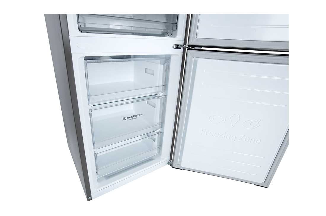 LG ثلاجة بمجمدة سفلية لون فضي بلاتيني مع ضاغط عاكس ذكي, Drawer Detail view, GR-B479NLJM, thumbnail 8