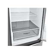 LG ثلاجة بمجمدة سفلية لون فضي بلاتيني مع ضاغط عاكس ذكي, Drawer without food, GR-B479NLJM, thumbnail 7