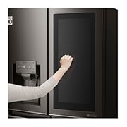 LG ثلاجة سمارت للبيع، ثلاجة إل جي إنستافيو، ثلاجة باب زجاج، ثلاجة بأربعة أبواب، فولاذ مقاوم للصدأ باللون الأسود، ™+Hygiene FRESH، تقنية GR-X39FMKHL، ™ThinQ, GR-X39FMKHL, GR-X39FMKHL, thumbnail 5