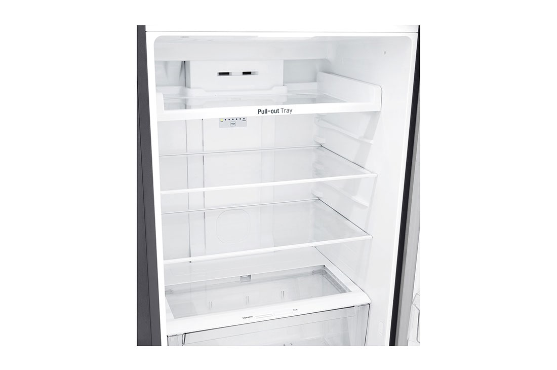 LG ثلاجة بمجمدة علوية، لون فضي بلاتيني، ضاغط عاكس ذكي، تقنية تبريد الباب™، تدفق هواء متعدد, GR-C639HLCL, GR-C639HLCL, thumbnail 6