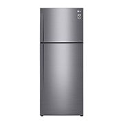 LG ثلاجة بمجمدة علوية، لون فضي بلاتيني، ضاغط عاكس ذكي، تقنية تبريد الباب™، تدفق هواء متعدد, GR-C639HLCL, GR-C639HLCL, thumbnail 1