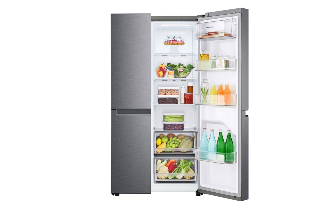 LG ثلاجة إل جي باب بجانب الباب لون جرافيت تبريد سريع, GR-B267JQYL, GR-B267JQYL, thumbnail 6