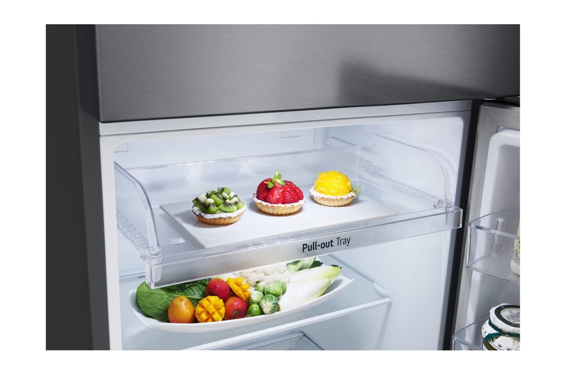 LG ثلاجة بمجمدة علوية لون جرافيت فولاذي سعة 315 لتر, GN-B422PQGB, GN-B422PQGB, thumbnail 7