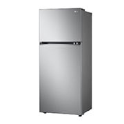 LG ثلاجة سعة بمجمد علوي، لون فضي بلاتيني، بضاغط عاكس ذكي وتدفق متعدد للهواء وتقنية تبريد الباب, مظهر يوضح الجانب الأيمن, GN-B502PLGB, thumbnail 13