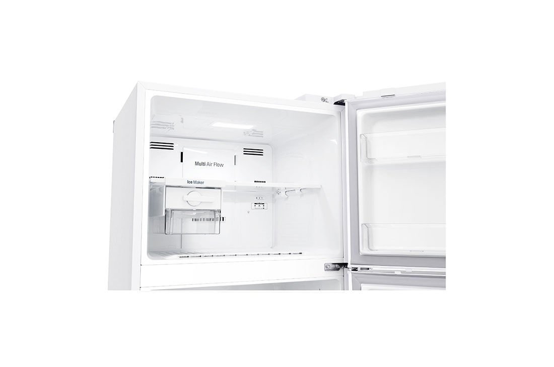 LG ثلاجة بمجمدة علوية  سعة 438 لتر لون فضي بلاتيني, Inside Freezer Detail and Using Cut inverter, GR-C629HQCL, thumbnail 4