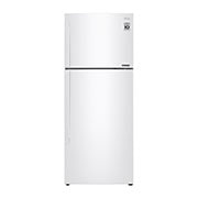 LG ثلاجة بمجمدة علوية  سعة 438 لتر لون فضي بلاتيني, Front inverter, GR-C629HQCL, thumbnail 1