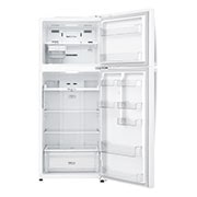 LG ثلاجة بمجمدة علوية  سعة 438 لتر لون فضي بلاتيني, Front All Open inverter, GR-C629HQCL, thumbnail 2