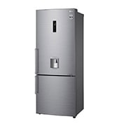 LG ثلاجة إل جي بمجمد سفلي سعة 500 لتر لون فضي بلاتيني, perspective view, GR-F589BLCM, thumbnail 13