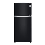 LG ثلاجة إل جي بمجمد علوي سعة 506 لتر لون أسود, Front view, GN-C782SGGL, thumbnail 1