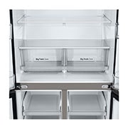 LG ثلاجة إل جي بباب فرنسي، لون فضي رئيسي, compartment view, GR-B29FFLZB, thumbnail 8