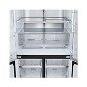 LG ثلاجة InstaView بباب فرنسي وزجاج أسود، مصنوعة من الصُلب الأسود, الموزّع2, GR-X39FFCRB, thumbnail 5