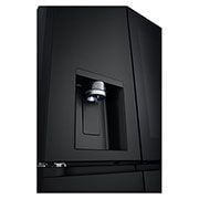 LG ثلاجة إل جي بباب فرنسي وزجاج أسود، لون أسود مطفي، 2024, موزّع, GR-X29FFQAB, thumbnail 8
