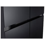 LG ثلاجة بابين لون أسود باب زجاجي، ضاغط عاكس ذكي، +DoorCooling, LED light Detail, GR-B267DBM3, thumbnail 10