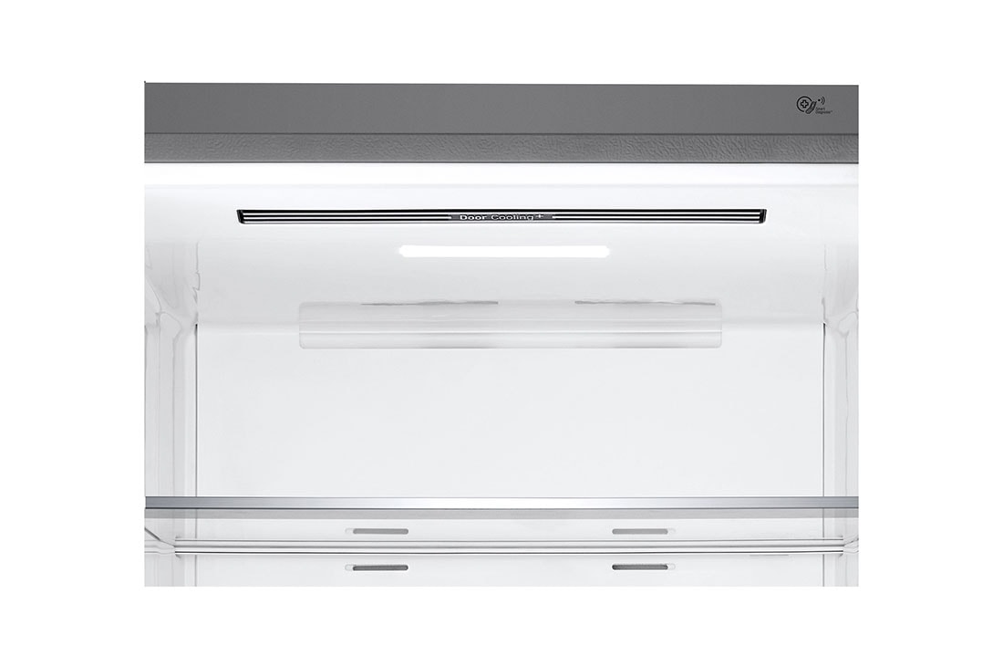 LG ثلاجة إل جي بمجمد سفلي سعة 500 لتر لون فضي بلاتيني, storage space detailed view, GR-F589BLCM, thumbnail 4