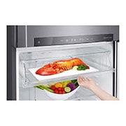 LG ثلاجة سعة 630 لتر بمجمدة علوية، ضاغط عاكس ذكي، تدفق هواء متعدد، تقنية LINEARCooling وHygiene FRESH وThinQ, Freezer view, LTH852HLHM, thumbnail 5