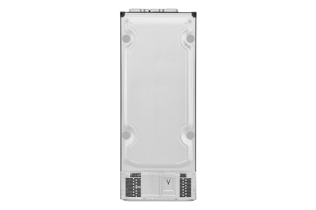 LG ثلاجة سعة بفريزر علوي، ضاغط عاكس ذكي، تقنية تبريد الباب، تدفق متعدد للهواء, Rear View, GR-C639HLCL, thumbnail 14