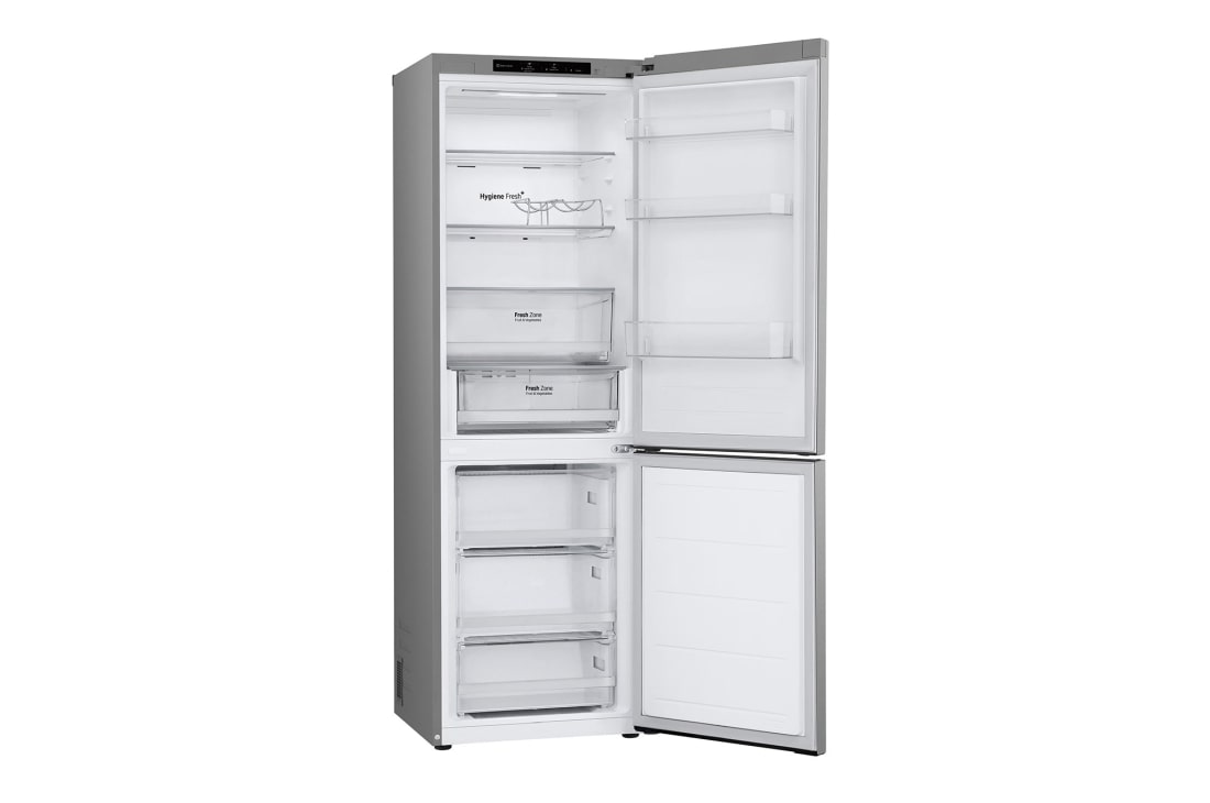 LG ثلاجة إل جي بمجمد سفلي سعة 344 لتر، لون فضي رئيسي، بتصميم مميز ونضارة تدوم طويلاً مع NatureFRESH™, GR-B479FMNW, thumbnail 5