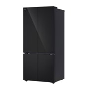 LG ثلاجة 619 لتر متعددة الأبواب بتصميم أنيق من الزجاج الأسود, صورة جانبية للجانب الأيمن, GR-B30FFGPB, thumbnail 13