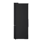 LG ثلاجة 619 لتر متعددة الأبواب بتصميم أنيق من الزجاج الأسود, صورة جانبية, GR-B30FFGPB, thumbnail 14