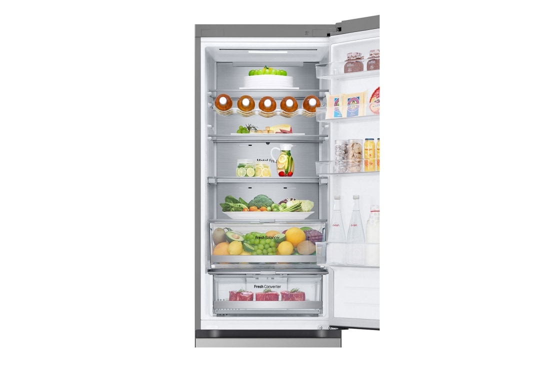 LG ثلاجة ™NatureFRESH بسعة 387 لترًا مع تقنية ™LinearCooling و™+DoorCooling وضاغط ™Smart Inverter وتقنية ™Metal Fresh باللون الفضي الأنيق, Deatil view, GR-B509FMFW, thumbnail 8