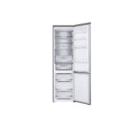 LG ثلاجة ™NatureFRESH بسعة 387 لترًا مع تقنية ™LinearCooling و™+DoorCooling وضاغط ™Smart Inverter وتقنية ™Metal Fresh باللون الفضي الأنيق, Front open without food, GR-B509FMFW, thumbnail 3