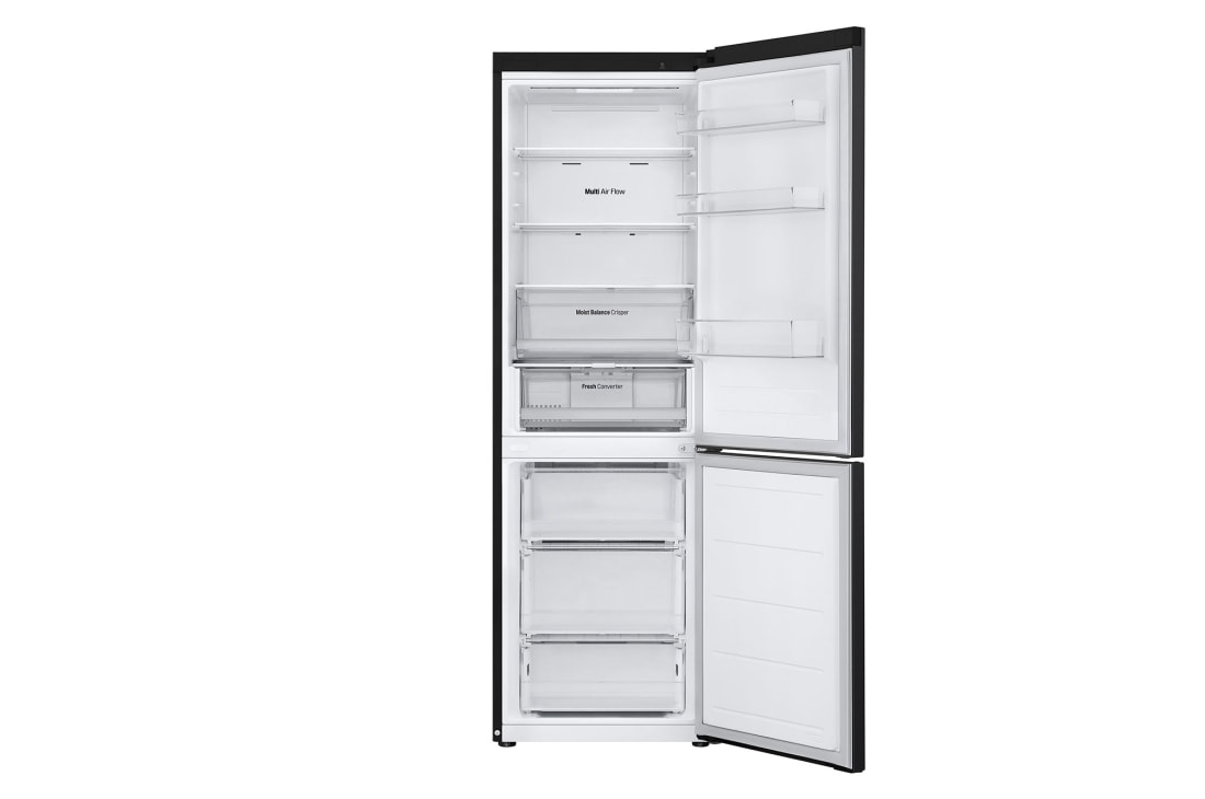 LG ثلاجة ™NatureFRESH سعة 344 لتر لون أسود مطفي حل مثالي لتجديد مطبخك، تحافظ على الطعام طازجًا حتى 7 أيام, GR-B459FQFW, thumbnail 3