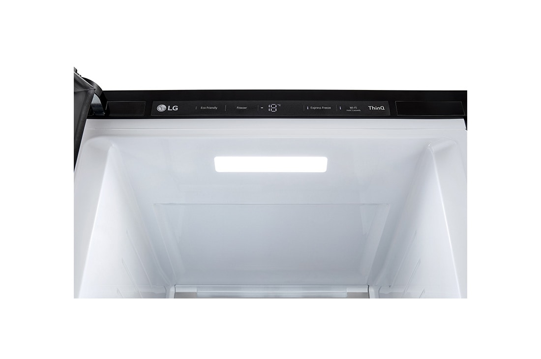 LG ثلاجة LINEARCooling™ بسعة 386 لترًا، بتصميم من الفولاذ المقاوم للصدأ, LED, LOB454FGQM, thumbnail 2