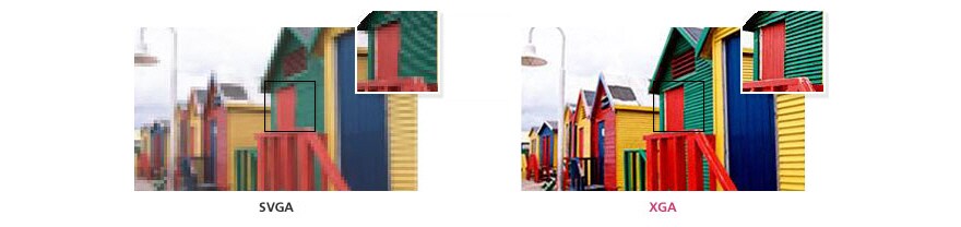 دقة XGA  الأصلية