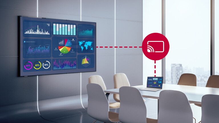 توضح هذه الصورة الانعكاس الدقيق لمحتوى الكمبيوتر المحمول على الشاشة.