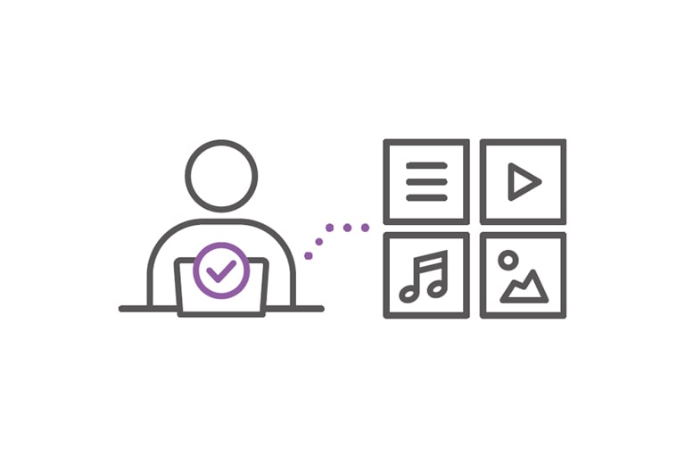 هناك رسوم توضيحية توضح كل ميزة.